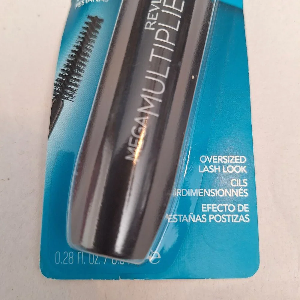 Revlon Mega Multiplier Mascara 801 BLACKEST BLACK 0.28 Fl Oz‎ New In Package